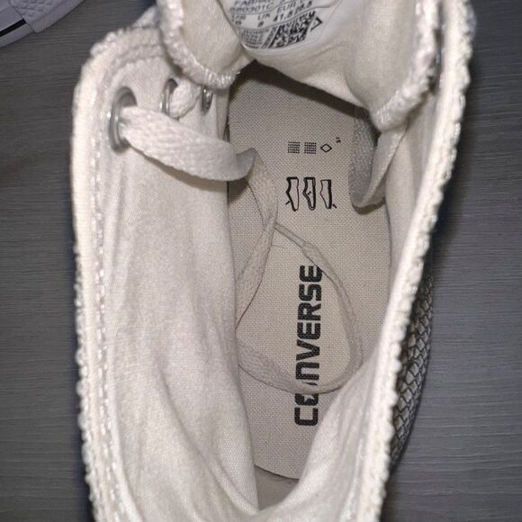 Converse Chuck Taylor CT All Star High Hautelook Texture Off White Women's 10 - Picture 9 of 11